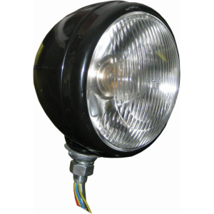 Traktorlamp Zwart. (+E)